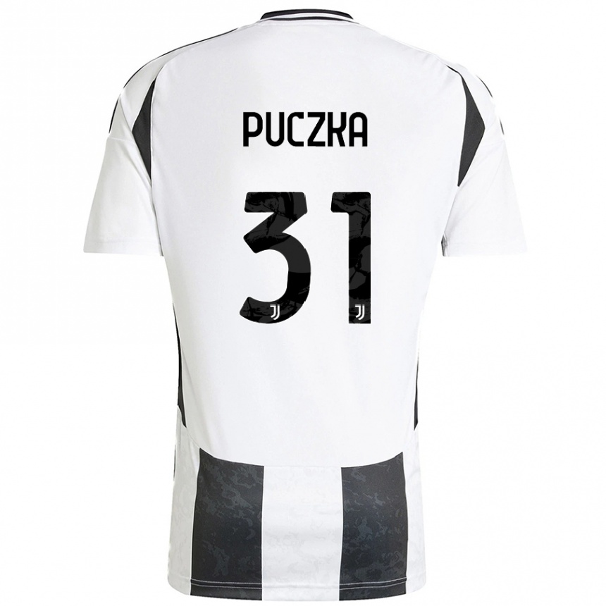 Women Football David Puczka #31 White Black Home Jersey 2024/25 T-Shirt Australia