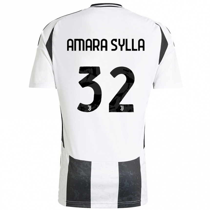 Women Football Idris Amara Sylla #32 White Black Home Jersey 2024/25 T-Shirt Australia