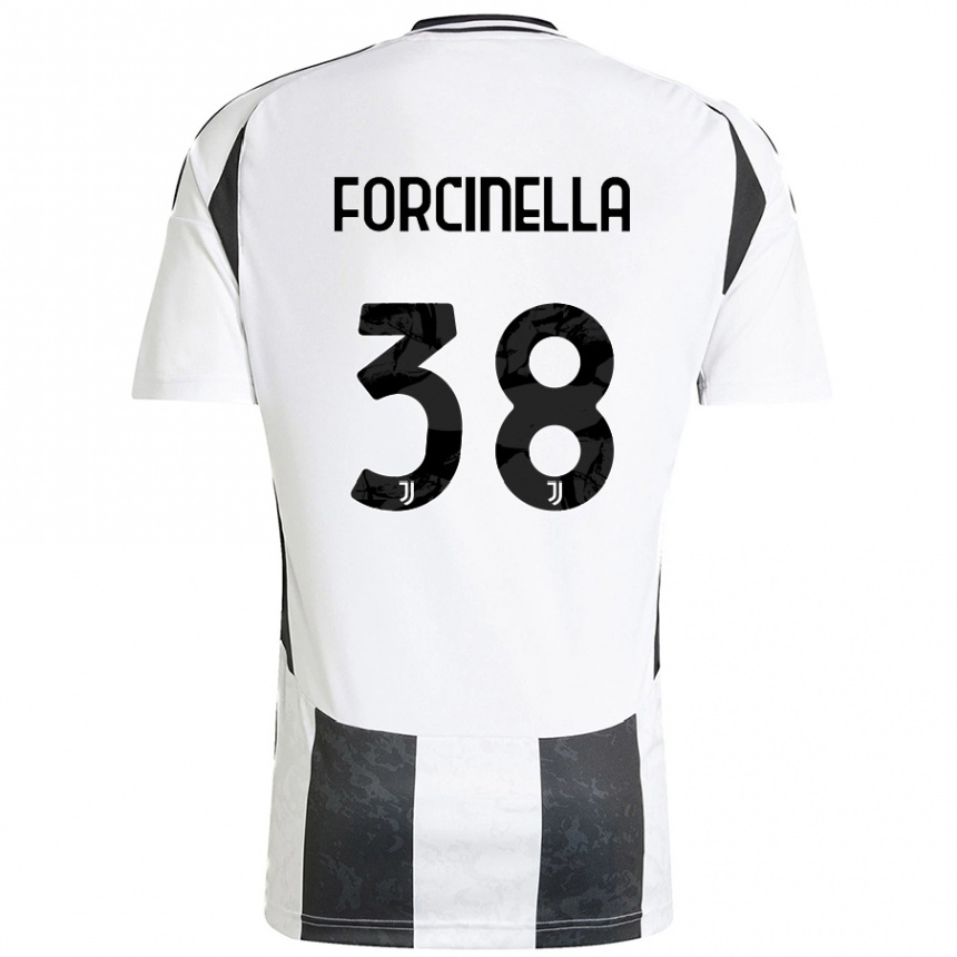 Women Football Camilla Forcinella #38 White Black Home Jersey 2024/25 T-Shirt Australia