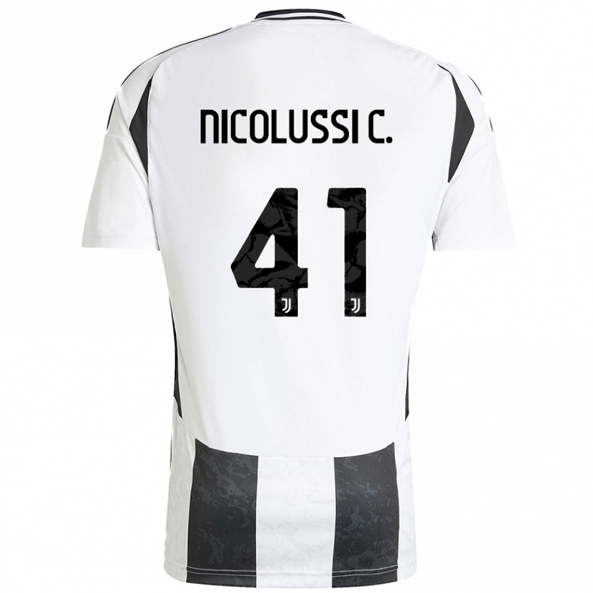 Women Football Hans Nicolussi Caviglia #41 White Black Home Jersey 2024/25 T-Shirt Australia