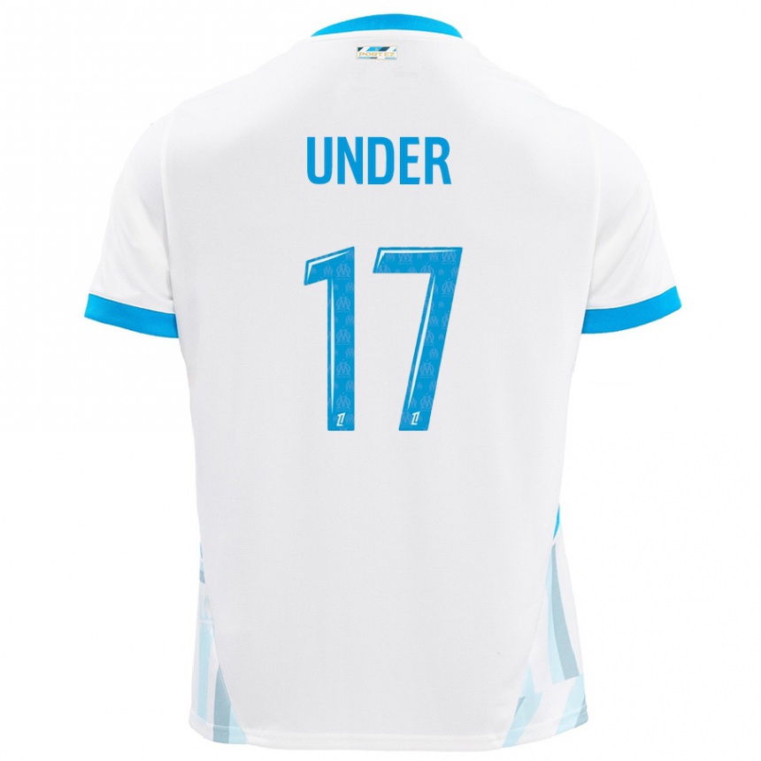 Women Football Cengiz Under #17 White Sky Blue Home Jersey 2024/25 T-Shirt Australia