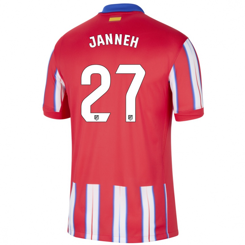 Women Football Omar Janneh #27 Red White Blue Home Jersey 2024/25 T-Shirt Australia