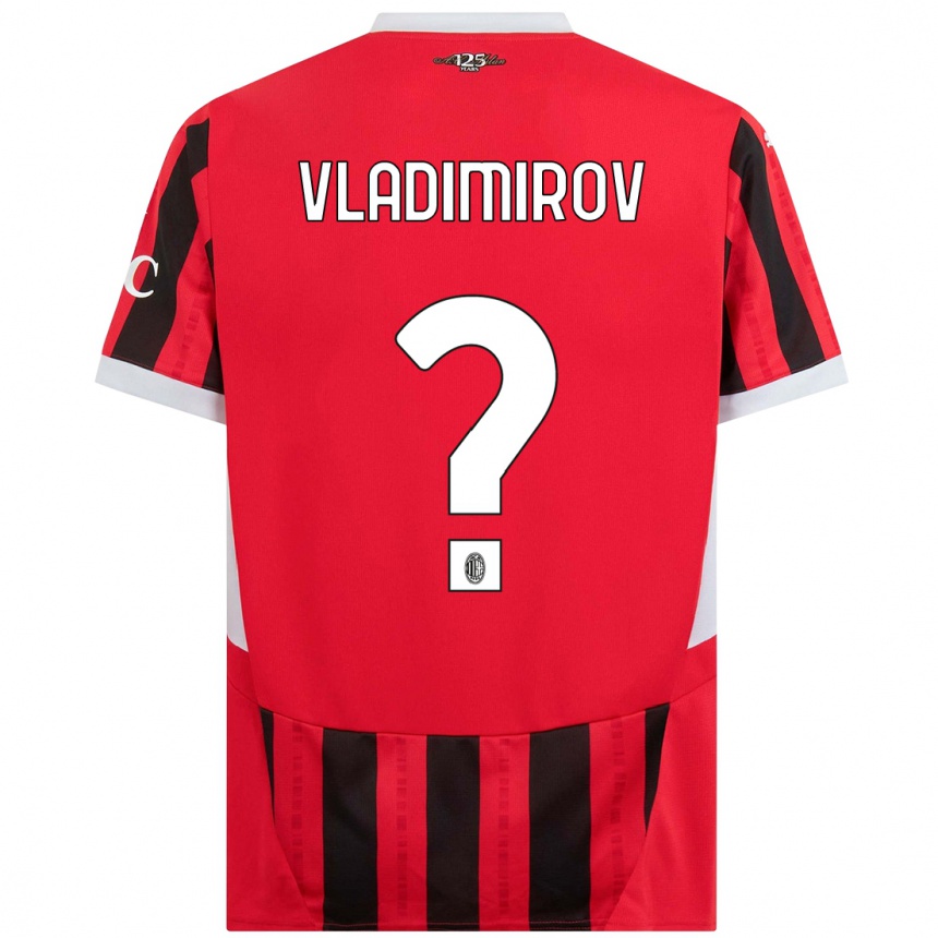 Women Football Valeri Vladimirov #0 Red Black Home Jersey 2024/25 T-Shirt Australia