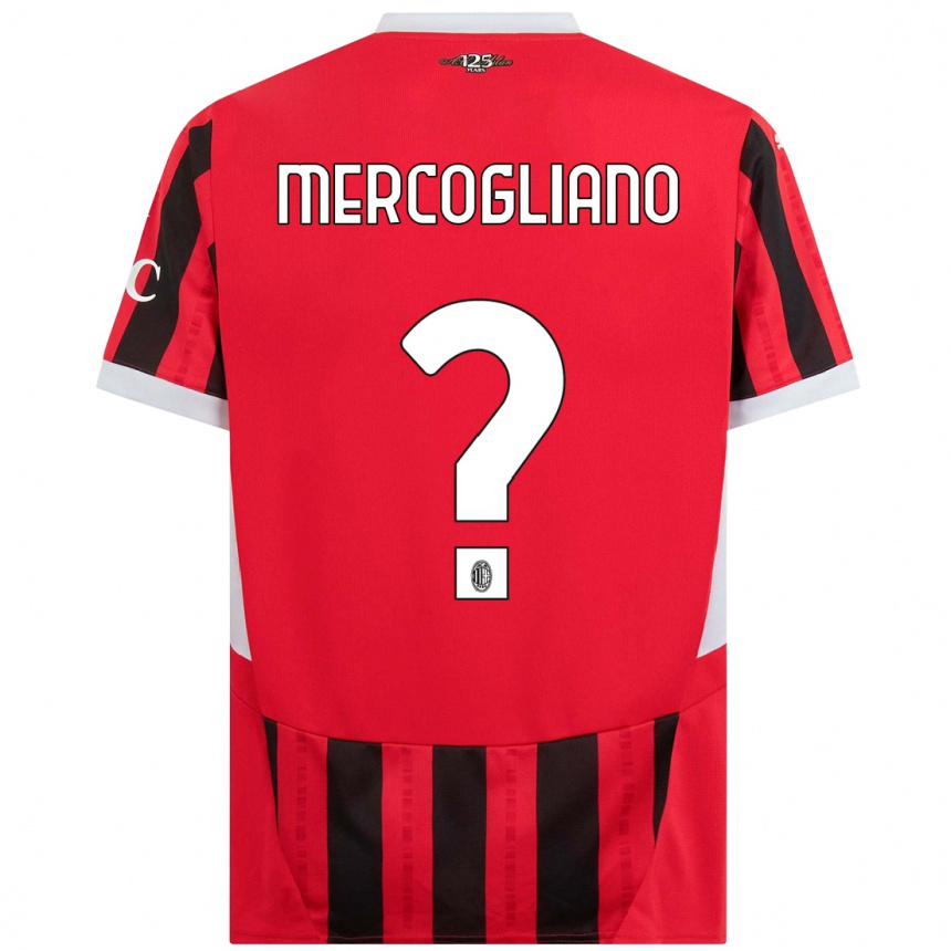 Women Football Mattia Mercogliano #0 Red Black Home Jersey 2024/25 T-Shirt Australia