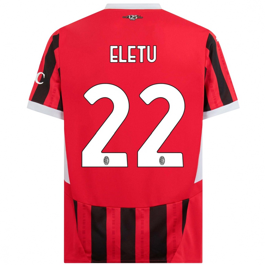 Women Football Victor Eletu #22 Red Black Home Jersey 2024/25 T-Shirt Australia