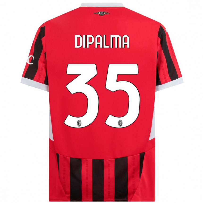 Women Football Matteo Dipalma #35 Red Black Home Jersey 2024/25 T-Shirt Australia