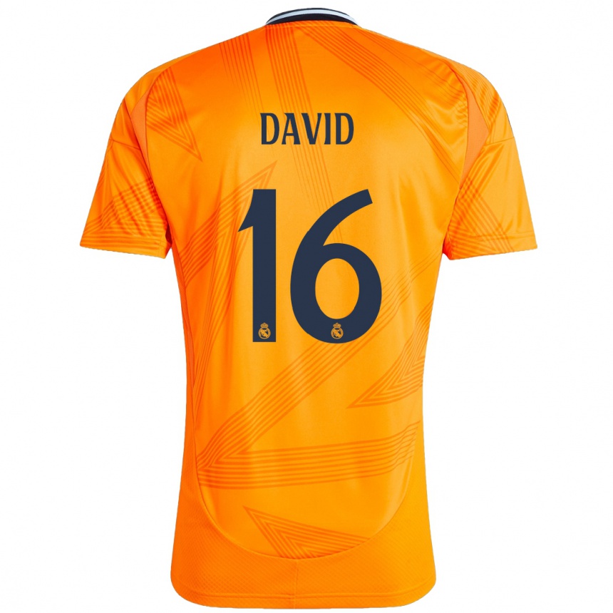 Women Football Antonio David #16 Orange Away Jersey 2024/25 T-Shirt Australia