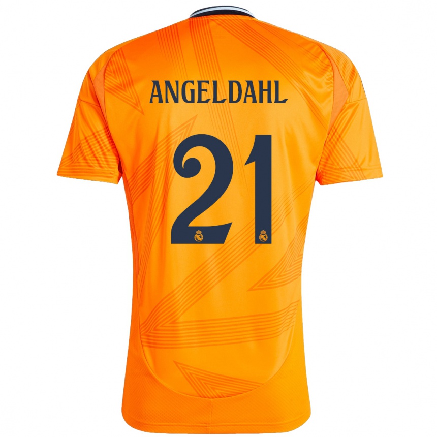 Women Football Filippa Angeldahl #21 Orange Away Jersey 2024/25 T-Shirt Australia