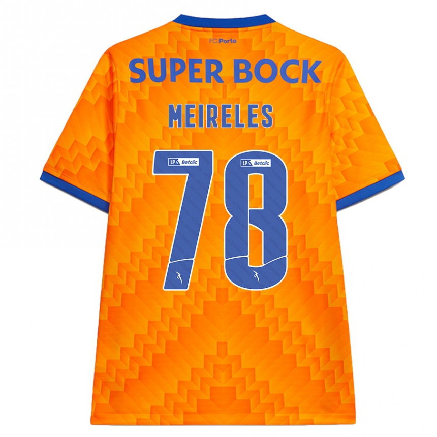 Women Football Jorge Meireles #78 Orange Away Jersey 2024/25 T-Shirt Australia