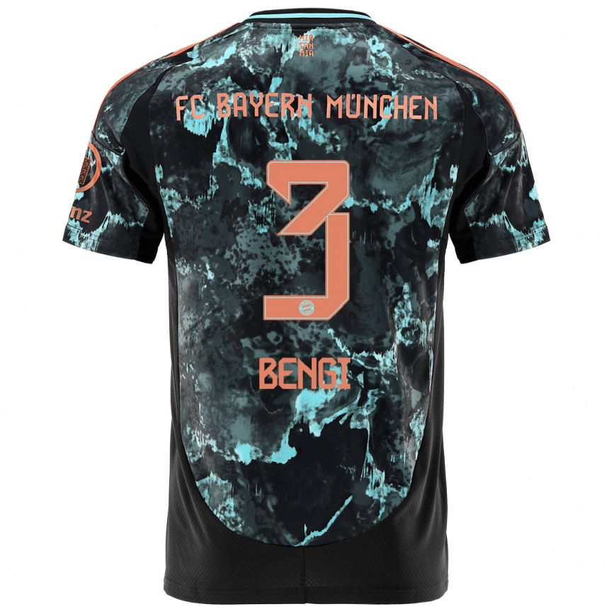 Women Football Kaan Bengi #3 Black Away Jersey 2024/25 T-Shirt Australia