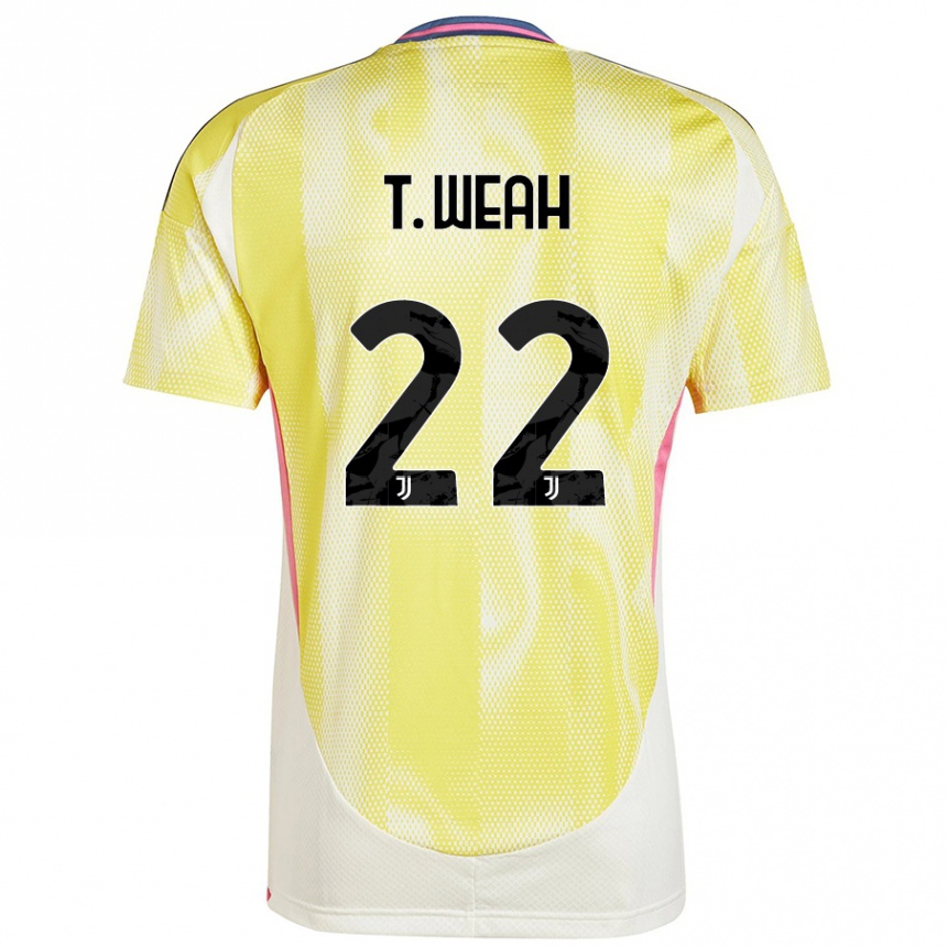 Women Football Timothy Weah #22 Solar Yellow Away Jersey 2024/25 T-Shirt Australia