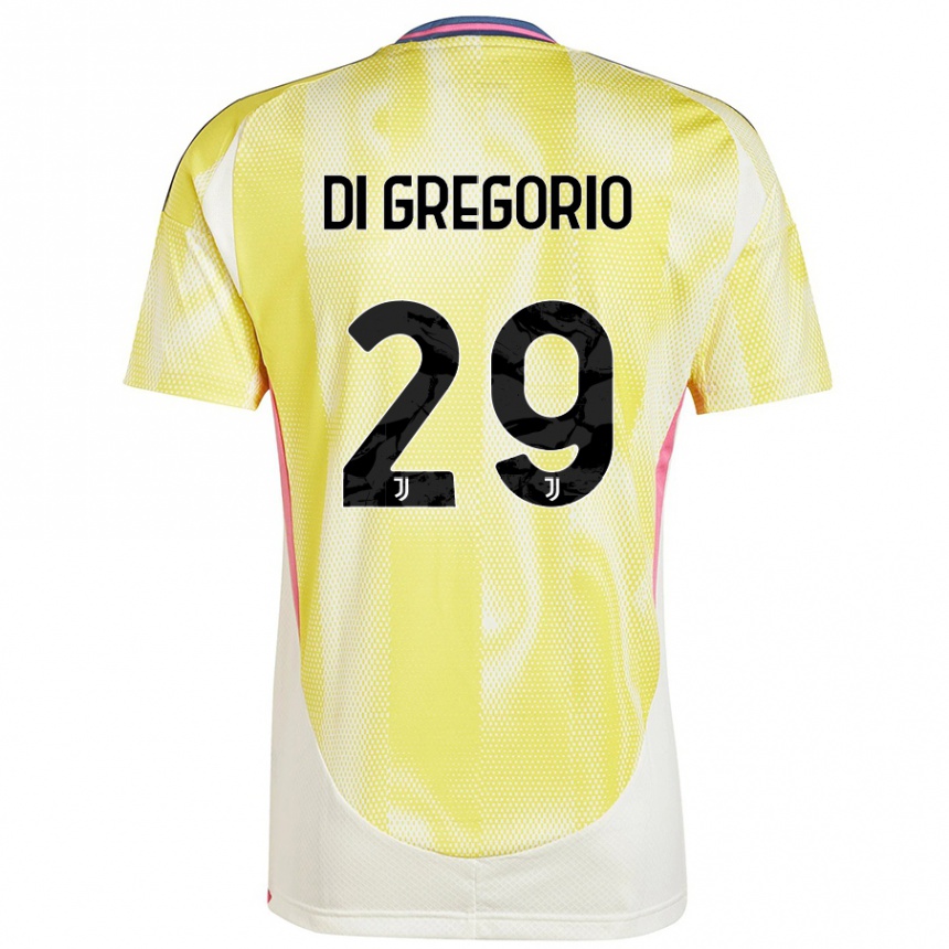 Women Football Michele Di Gregorio #29 Solar Yellow Away Jersey 2024/25 T-Shirt Australia