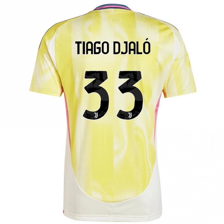 Women Football Tiago Djalo #33 Solar Yellow Away Jersey 2024/25 T-Shirt Australia