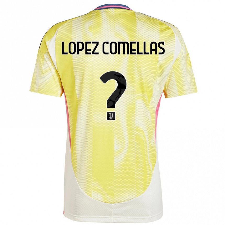 Women Football Ivan Lopez Comellas #0 Solar Yellow Away Jersey 2024/25 T-Shirt Australia