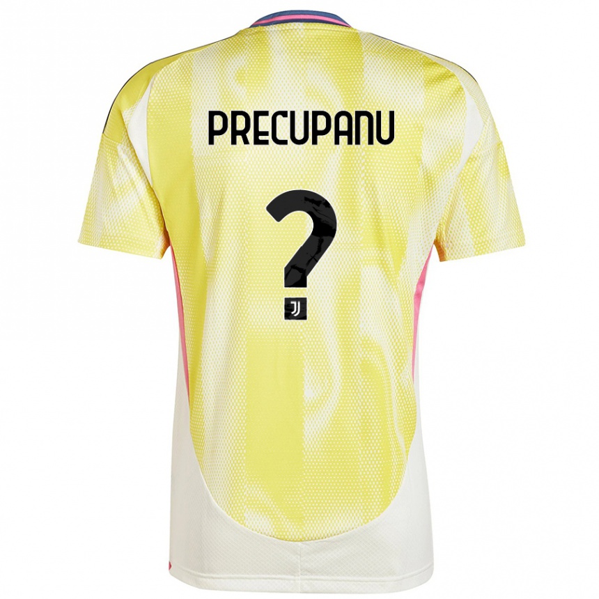 Women Football Stefano Precupanu #0 Solar Yellow Away Jersey 2024/25 T-Shirt Australia