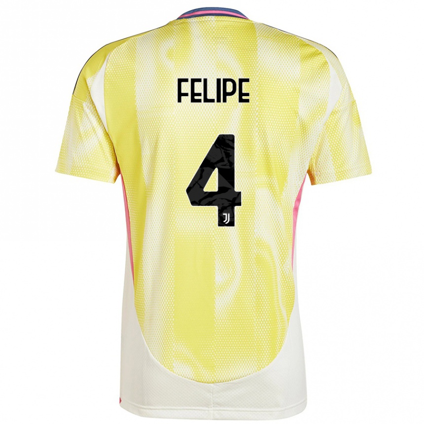 Women Football Pedro Felipe #4 Solar Yellow Away Jersey 2024/25 T-Shirt Australia