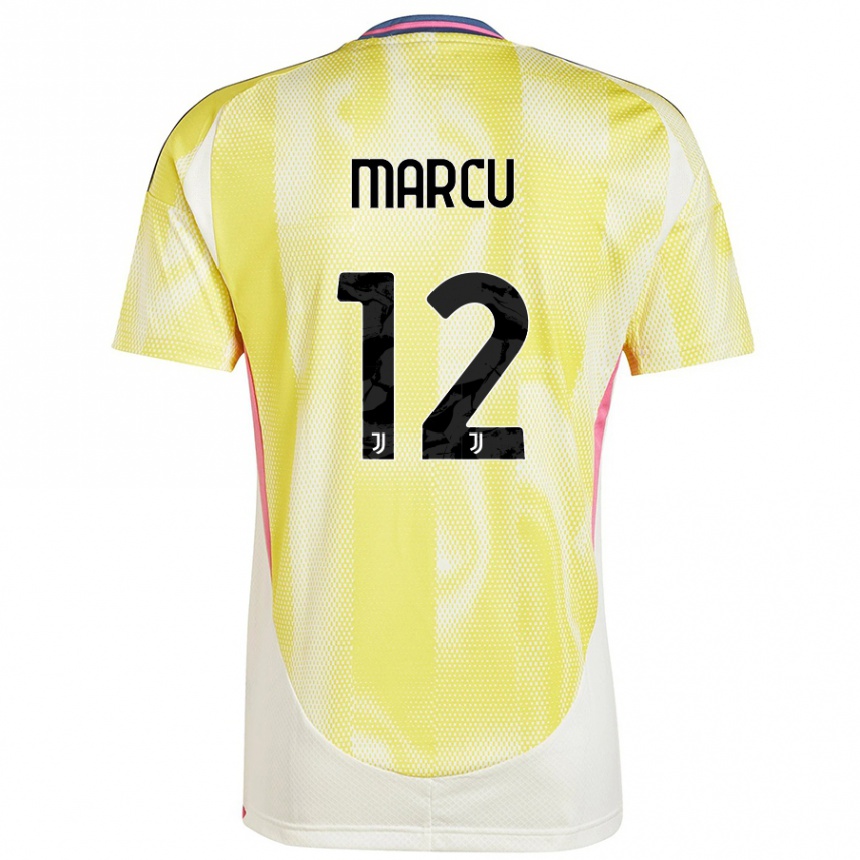 Women Football Alessio Marcu #12 Solar Yellow Away Jersey 2024/25 T-Shirt Australia