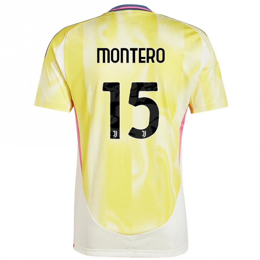 Women Football Alfonso Montero #15 Solar Yellow Away Jersey 2024/25 T-Shirt Australia