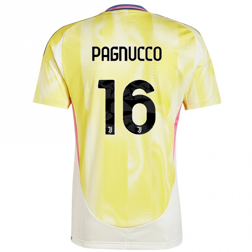 Women Football Filippo Pagnucco #16 Solar Yellow Away Jersey 2024/25 T-Shirt Australia