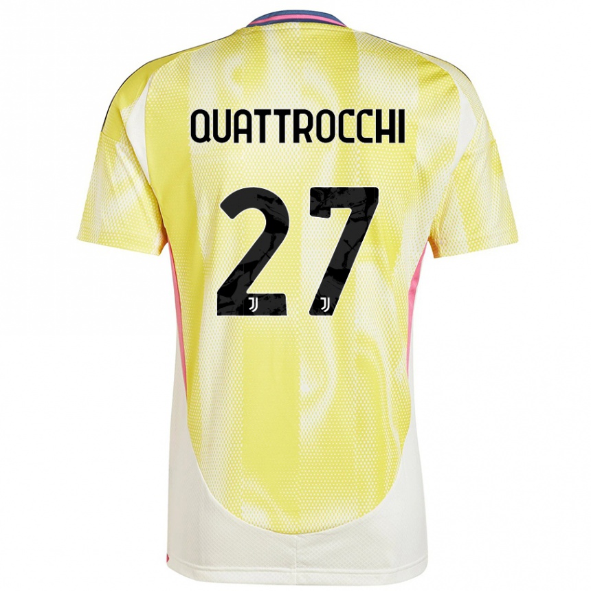 Women Football Juan Ignacio Quattrocchi #27 Solar Yellow Away Jersey 2024/25 T-Shirt Australia