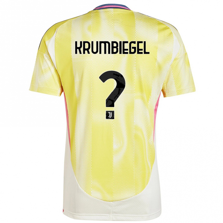 Women Football Paulina Krumbiegel #0 Solar Yellow Away Jersey 2024/25 T-Shirt Australia