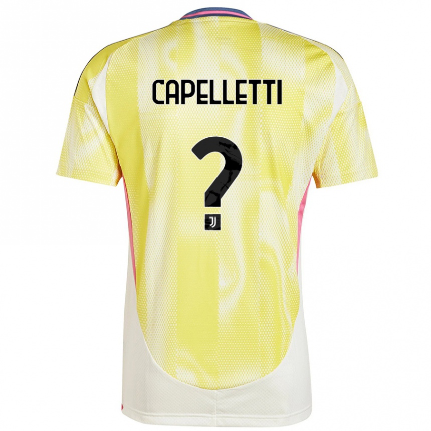 Women Football Alessia Capelletti #0 Solar Yellow Away Jersey 2024/25 T-Shirt Australia