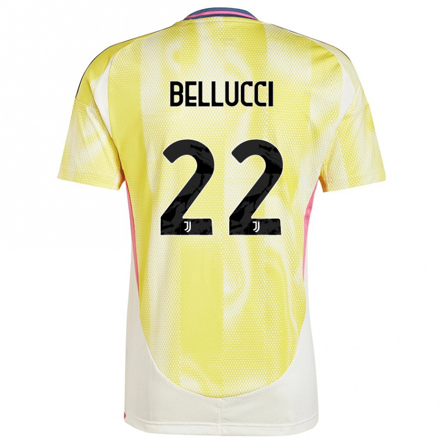 Women Football Melissa Bellucci #22 Solar Yellow Away Jersey 2024/25 T-Shirt Australia