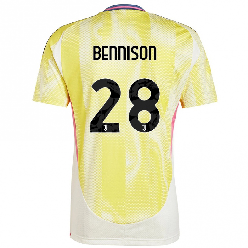 Women Football Hanna Bennison #28 Solar Yellow Away Jersey 2024/25 T-Shirt Australia