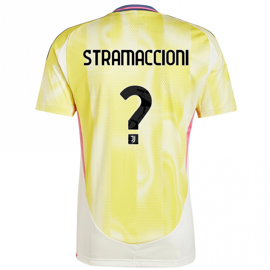 Women Football Diego Stramaccioni #0 Solar Yellow Away Jersey 2024/25 T-Shirt Australia