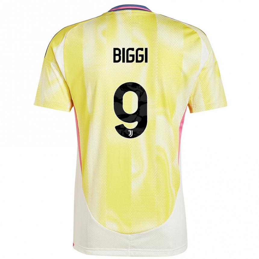 Women Football Silvano Biggi #9 Solar Yellow Away Jersey 2024/25 T-Shirt Australia