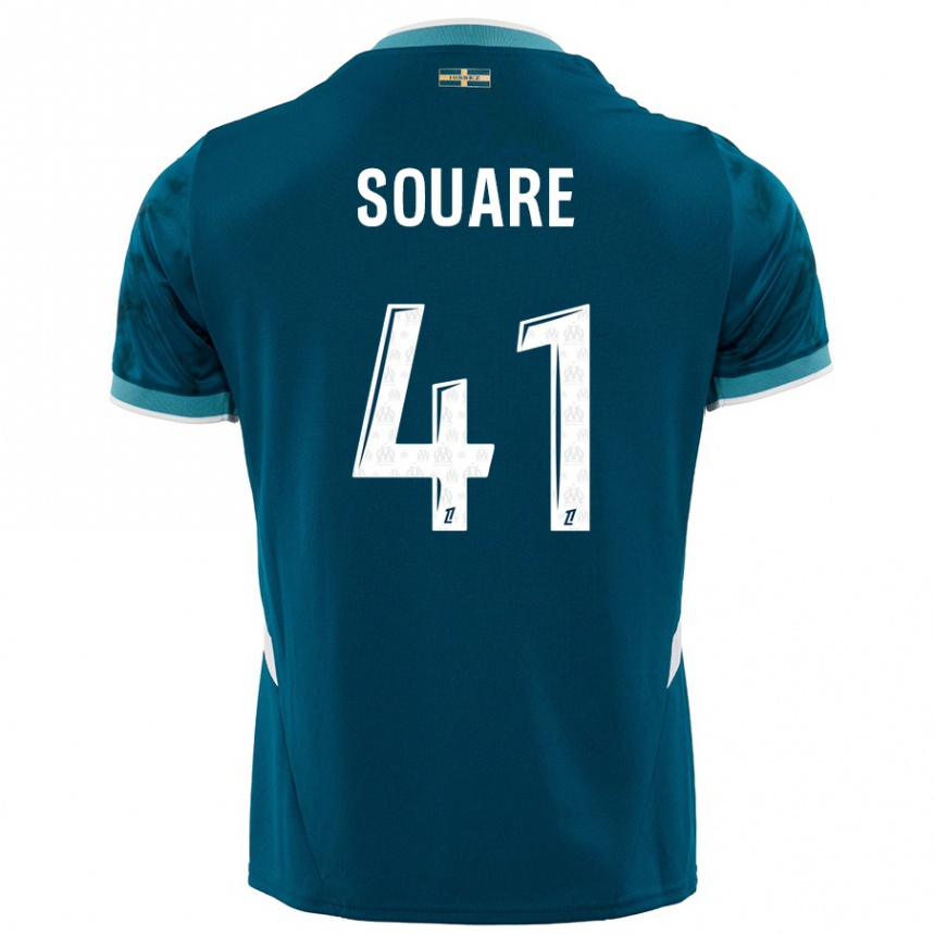 Women Football Cheick Souare #41 Turquoise Blue Away Jersey 2024/25 T-Shirt Australia