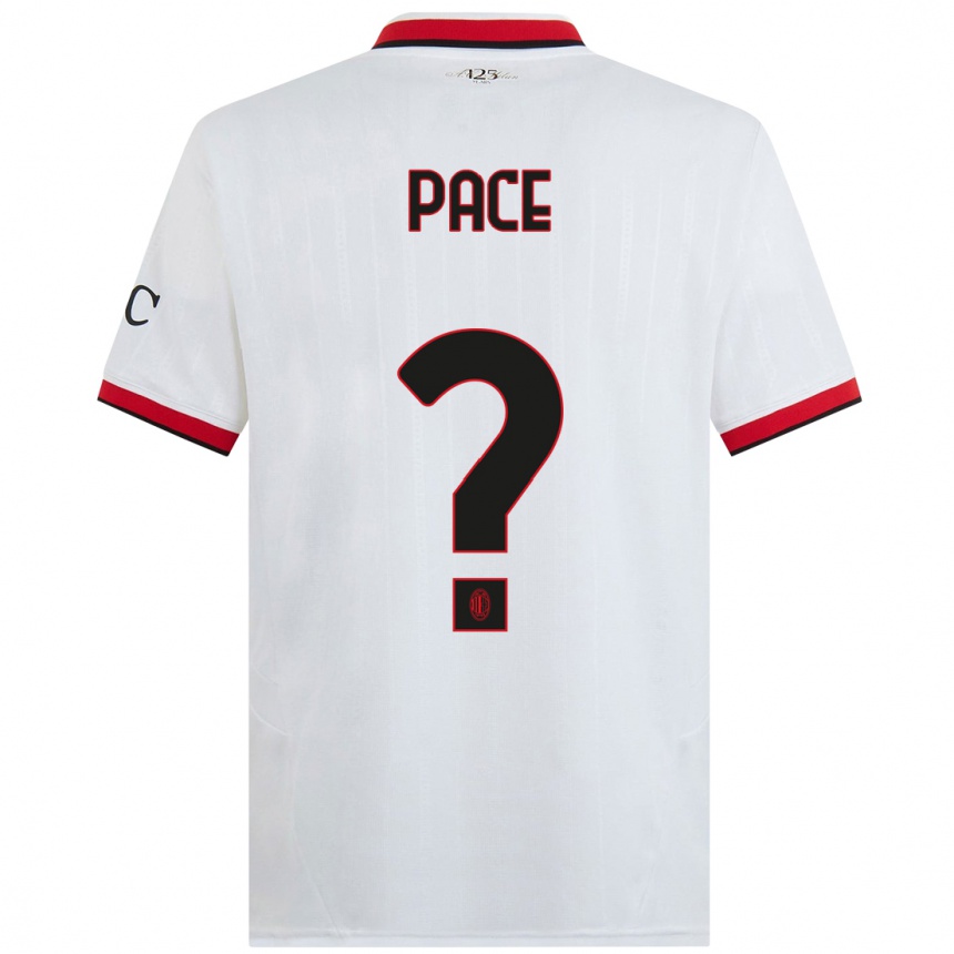 Women Football Anthony Pace #0 White Black Red Away Jersey 2024/25 T-Shirt Australia