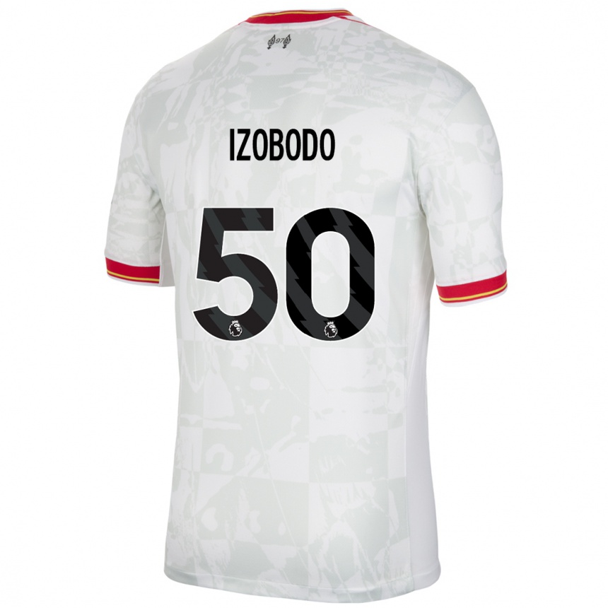 Women Football Elijah Izobodo John #50 White Red Black Third Jersey 2024/25 T-Shirt Australia