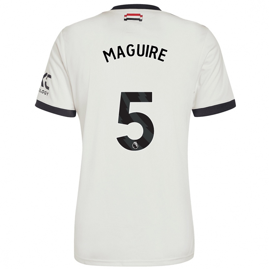 Women Football Harry Maguire #5 Off White Third Jersey 2024/25 T-Shirt Australia