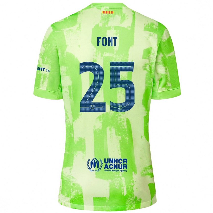 Women Football Gemma Font #25 Lime Third Jersey 2024/25 T-Shirt Australia