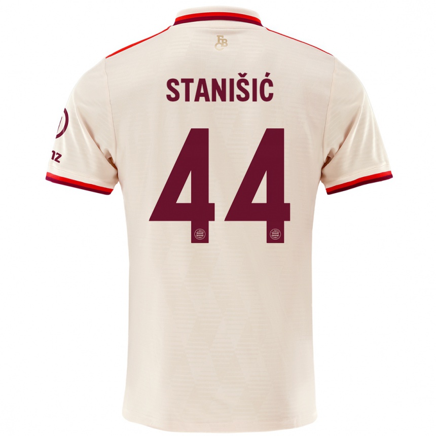 Women Football Josip Stanisic #44 Linen Third Jersey 2024/25 T-Shirt Australia