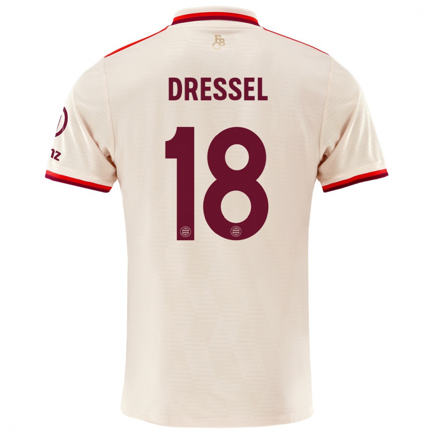 Women Football Timon Dressel #18 Linen Third Jersey 2024/25 T-Shirt Australia