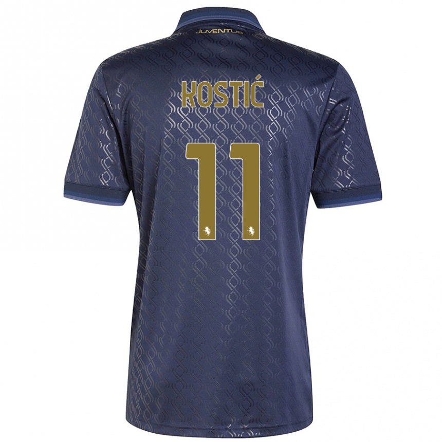 Women Football Filip Kostic #11 Navy Blue Third Jersey 2024/25 T-Shirt Australia