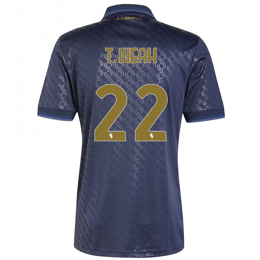 Women Football Timothy Weah #22 Navy Blue Third Jersey 2024/25 T-Shirt Australia