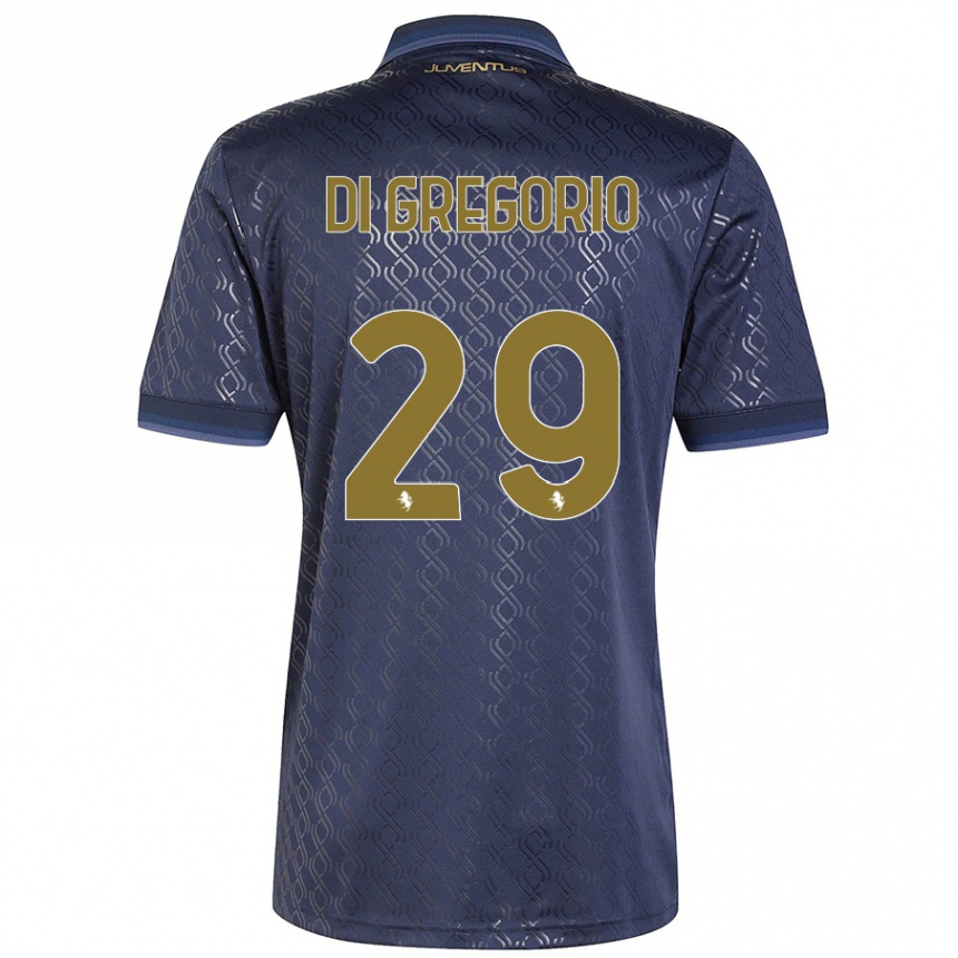 Women Football Michele Di Gregorio #29 Navy Blue Third Jersey 2024/25 T-Shirt Australia