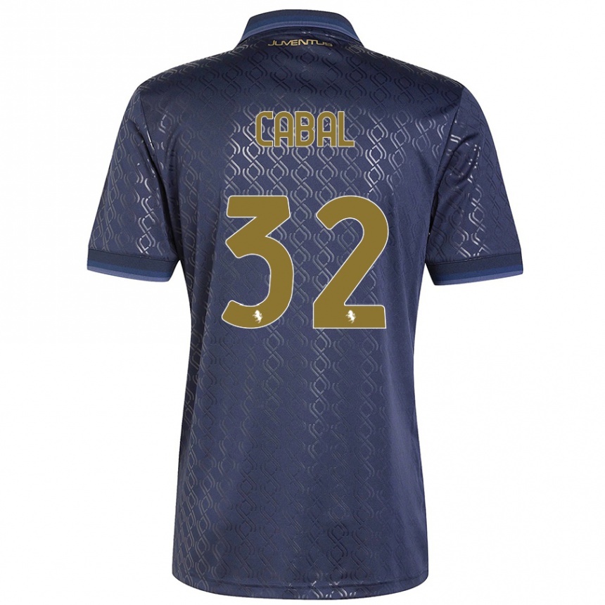 Women Football Juan Cabal #32 Navy Blue Third Jersey 2024/25 T-Shirt Australia