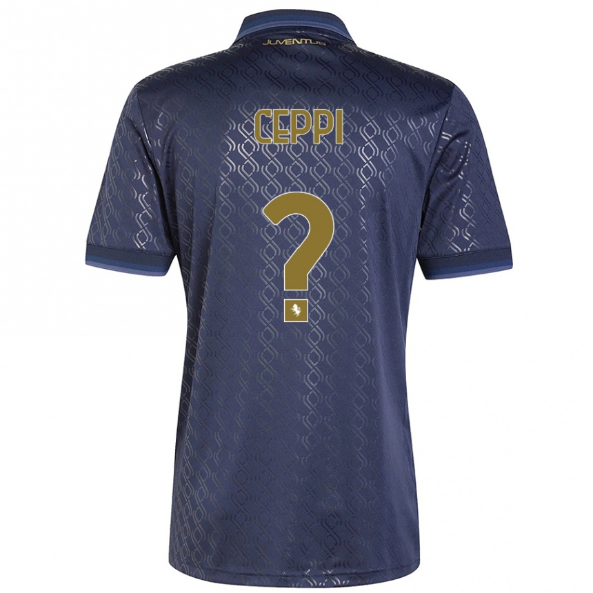 Women Football Paolo Ceppi #0 Navy Blue Third Jersey 2024/25 T-Shirt Australia