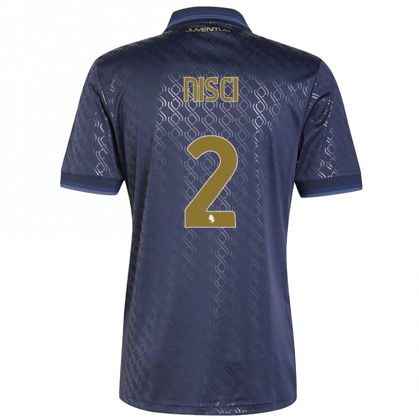 Women Football Alessandro Nisci #2 Navy Blue Third Jersey 2024/25 T-Shirt Australia