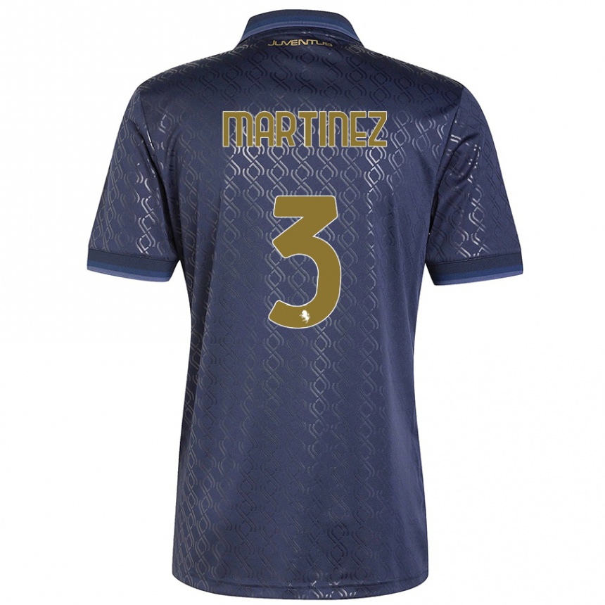 Women Football Bruno Martinez #3 Navy Blue Third Jersey 2024/25 T-Shirt Australia