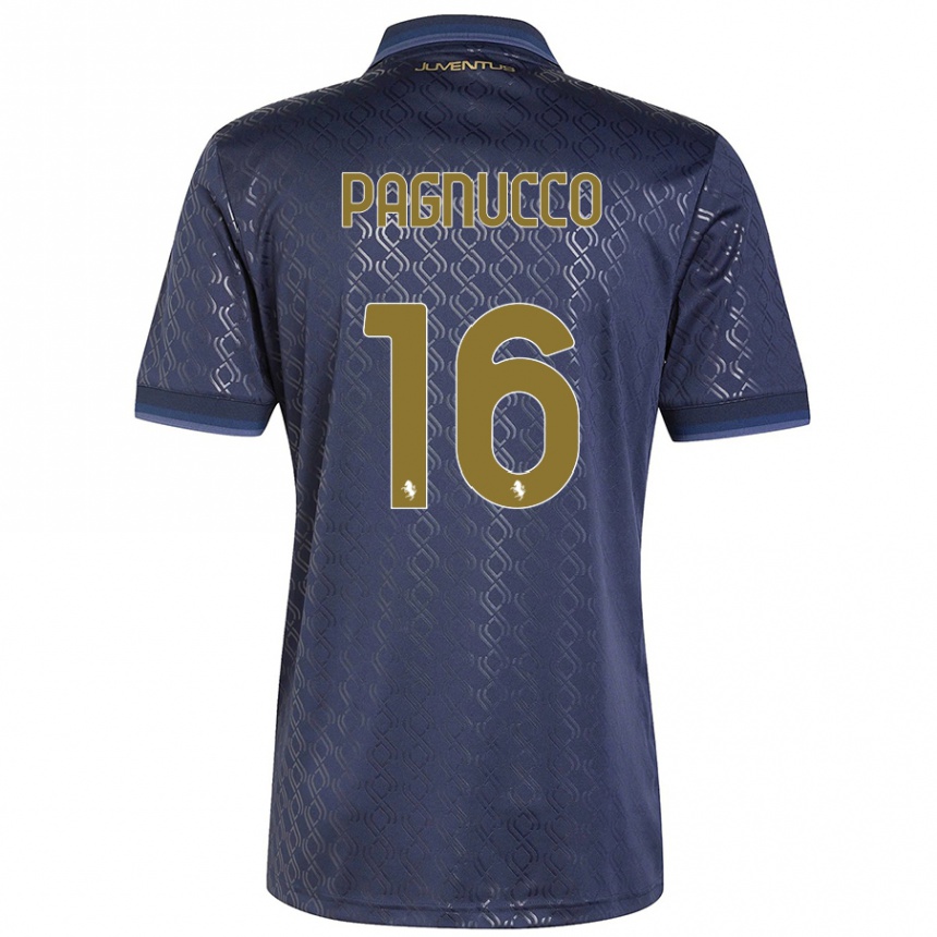 Women Football Filippo Pagnucco #16 Navy Blue Third Jersey 2024/25 T-Shirt Australia