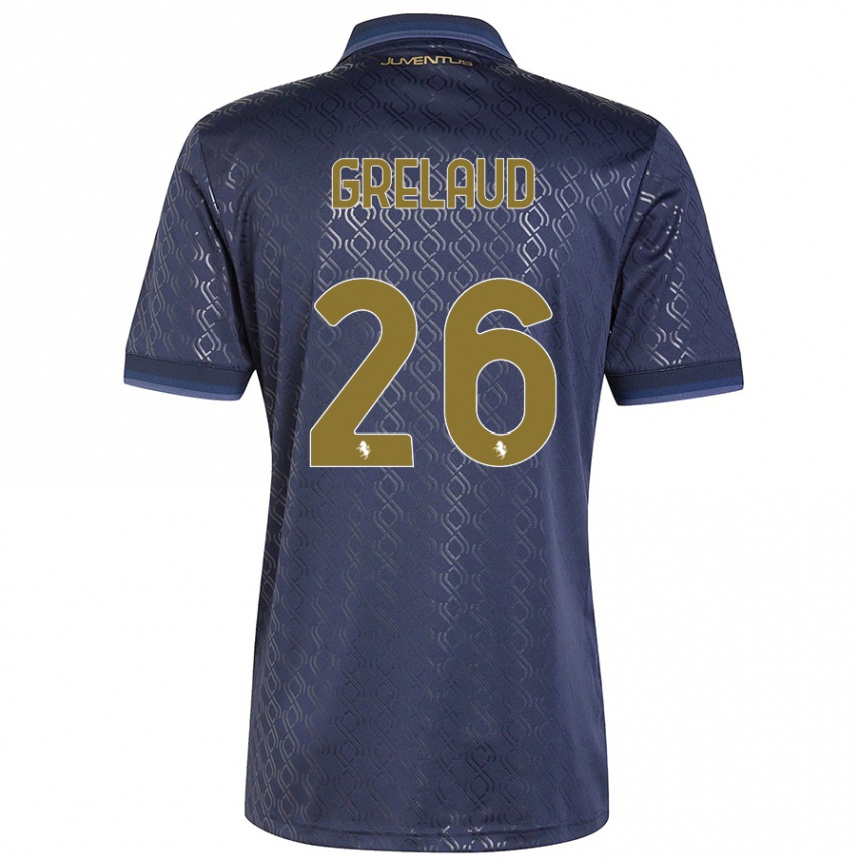 Women Football Josue Grelaud #26 Navy Blue Third Jersey 2024/25 T-Shirt Australia