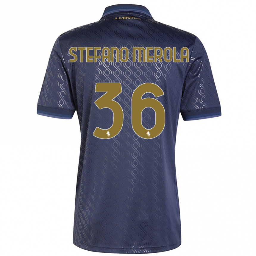 Women Football Antonio Stefano Merola #36 Navy Blue Third Jersey 2024/25 T-Shirt Australia