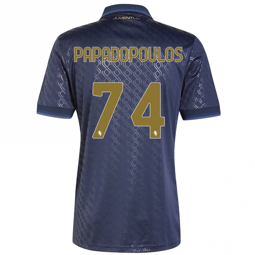 Women Football Christos Papadopoulos #74 Navy Blue Third Jersey 2024/25 T-Shirt Australia