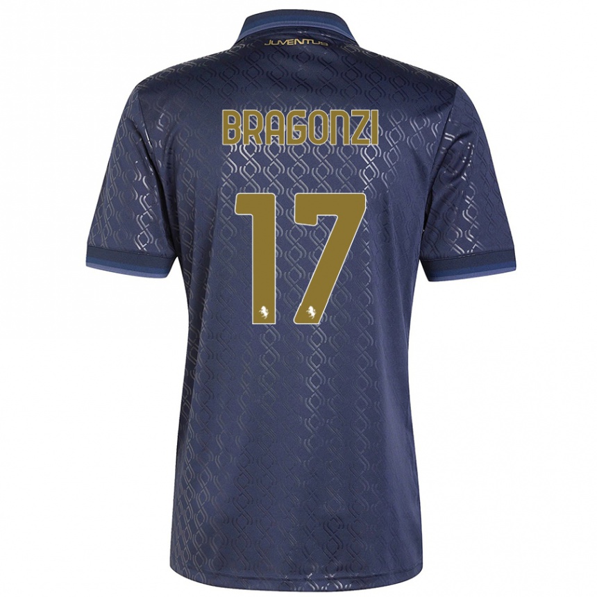 Women Football Asia Bragonzi #17 Navy Blue Third Jersey 2024/25 T-Shirt Australia