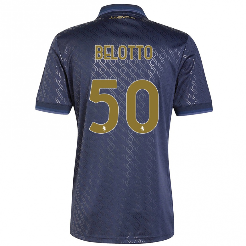 Women Football Soledad Belotto #50 Navy Blue Third Jersey 2024/25 T-Shirt Australia